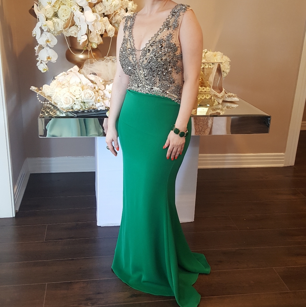 Emerald Green Evening gown size 10